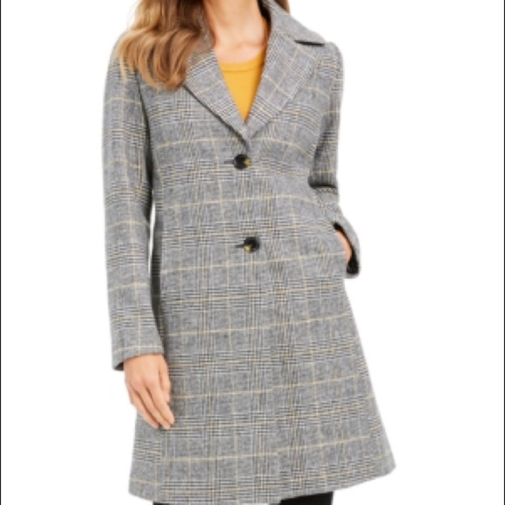 TAHARI -Plaid Maxi Coat